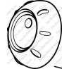 2 - regulation knob black