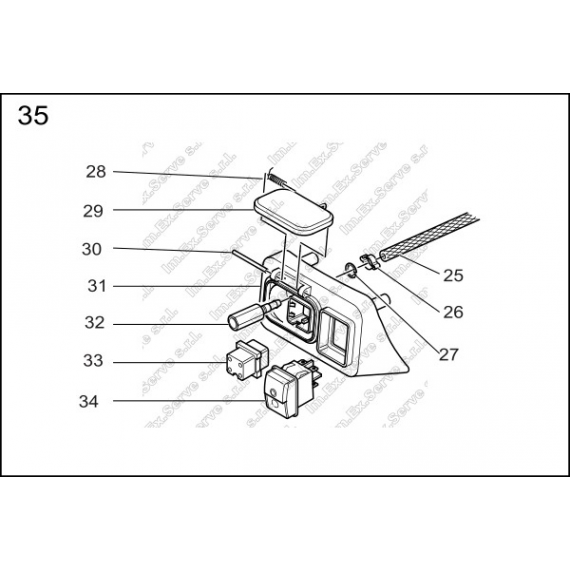 35 - ass.y socket 230v 4 pin wo/refill