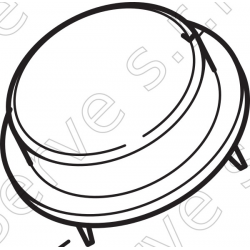 AKR5-010-T1-40 - handle small plastic round part