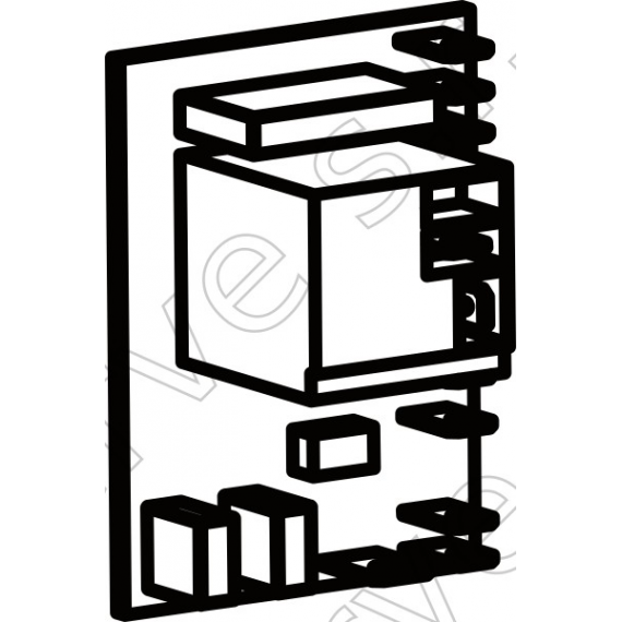 AKR5-010-T1-180 - SCHEDA PASSACAVO +FILTRO+RELE 30A 120V