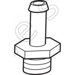 G0162-20 - fitting m. 1/8 conic brass ch12 l.25