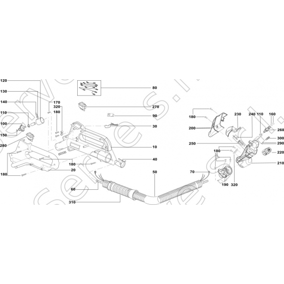 G0125-0 - steam hose 2,7m