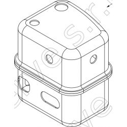 A0800108_R0-2 - insulating cover melamine + TNT boiler 1,8l sensor